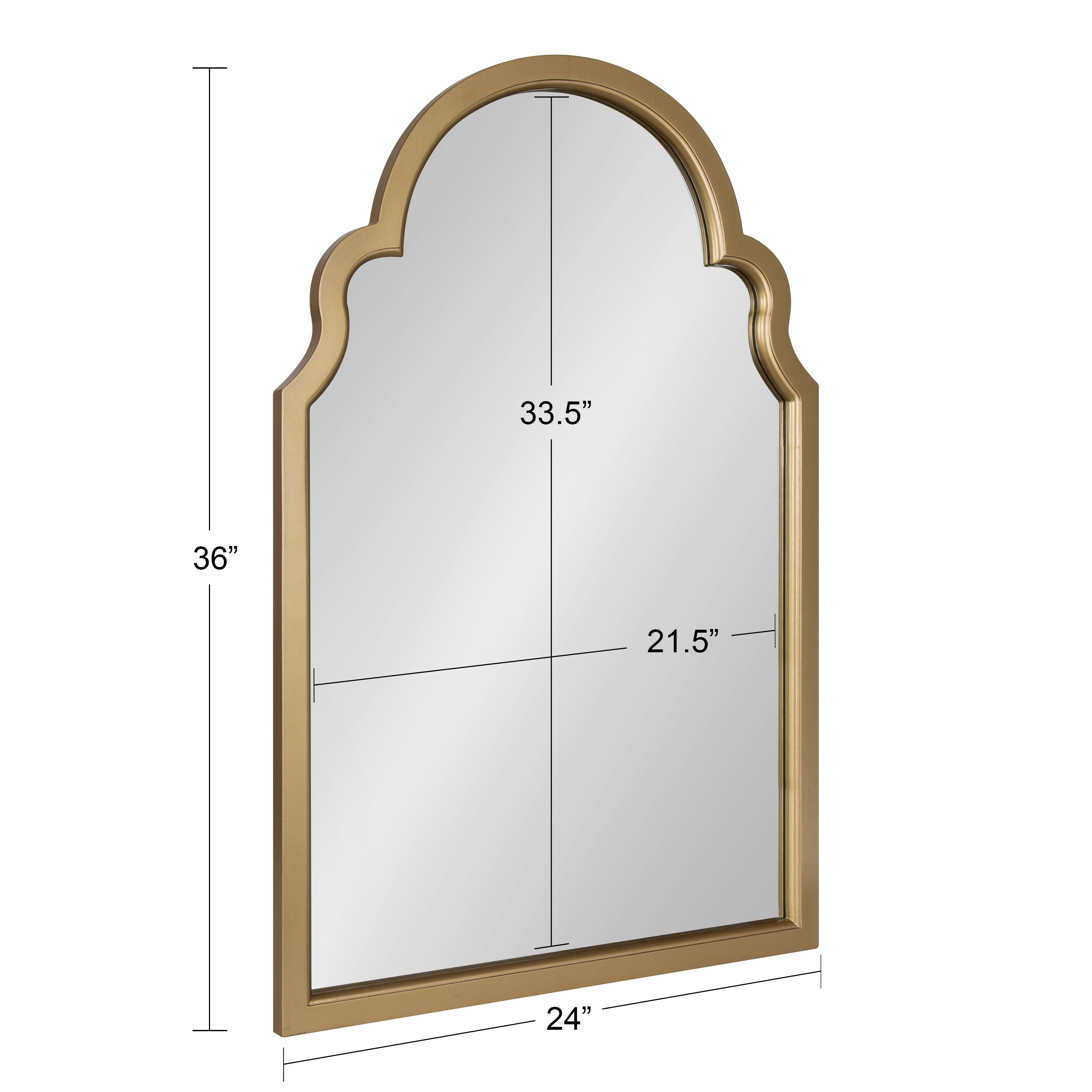 Arch Mirror Gold 24x36 5