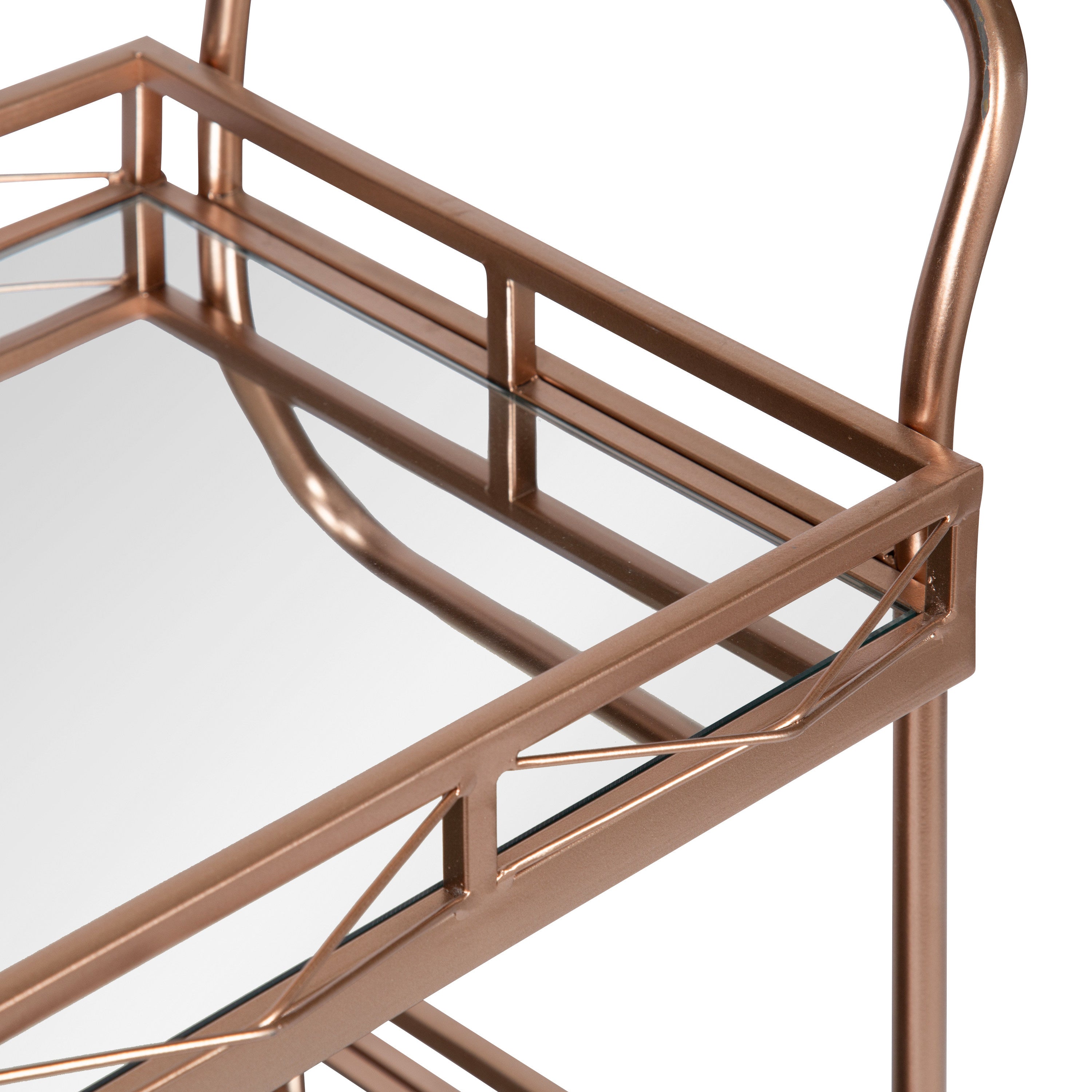 Bar Cart 23x13x35 Rose Gold 5