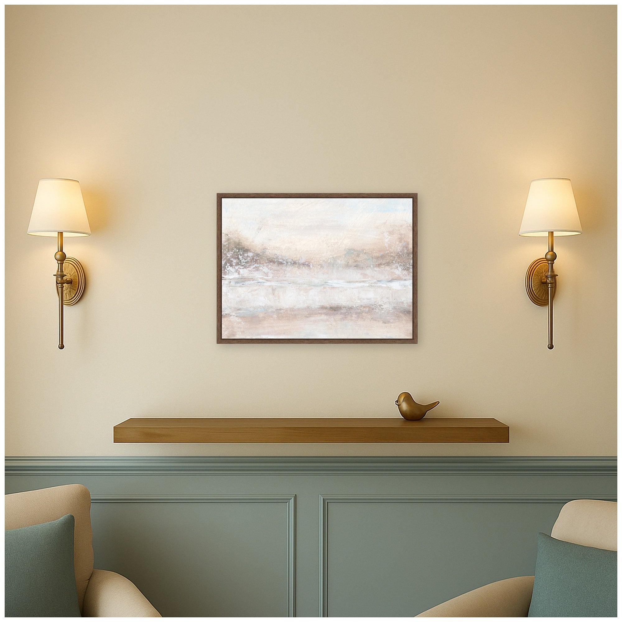 Framed Canvas 24x18 Sylvie Walnut 5
