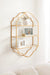 Accent Shelf Gold 20x6x32 7