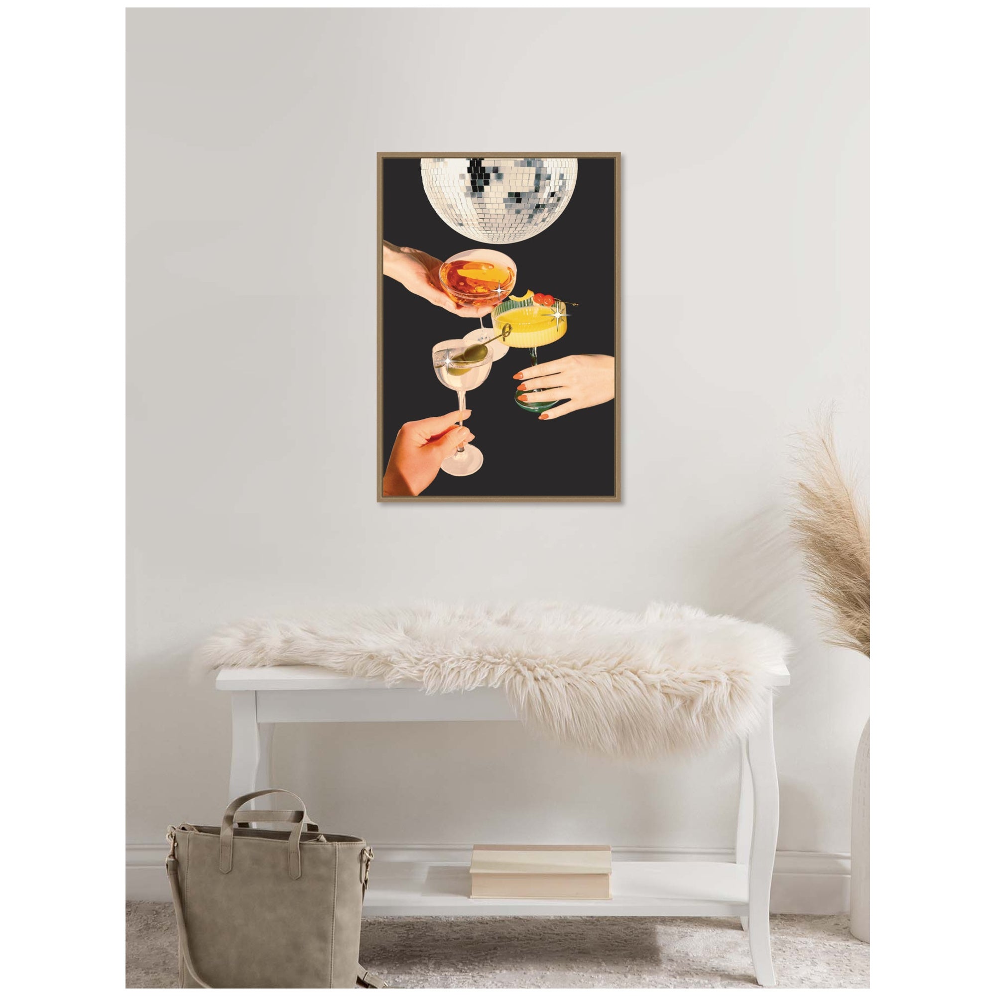 Framed Canvas 23 x 33 Sylvie Dark Gold 5