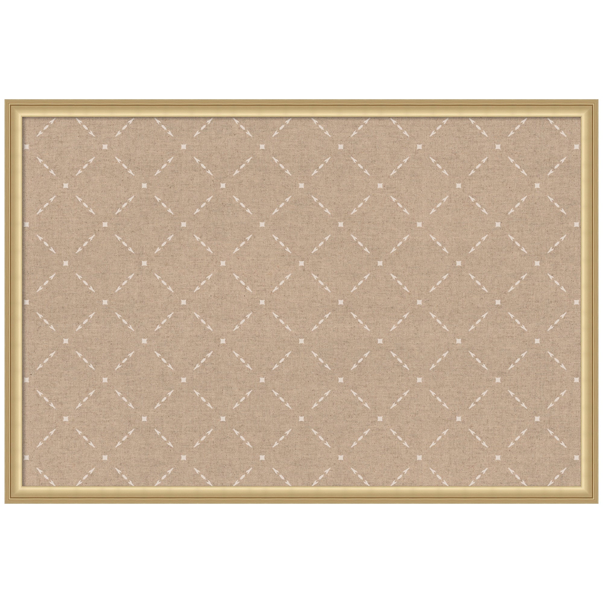 Pinboard Beige Lattice Pattern