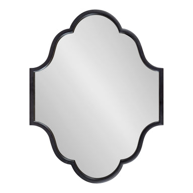 Scallop Mirror Black 18x24 2