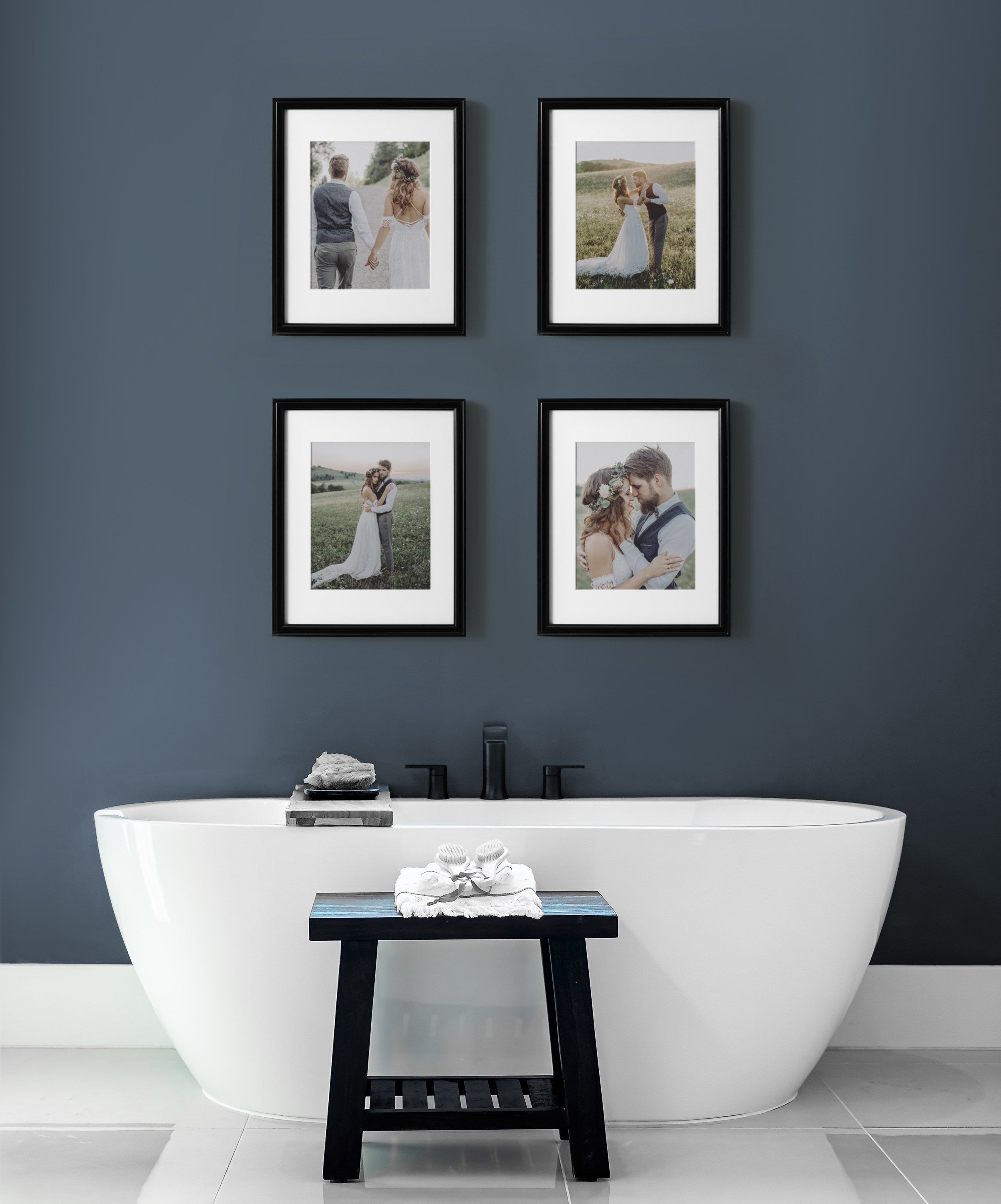 Wall Frame Black 11x14 matted to 8x10 8