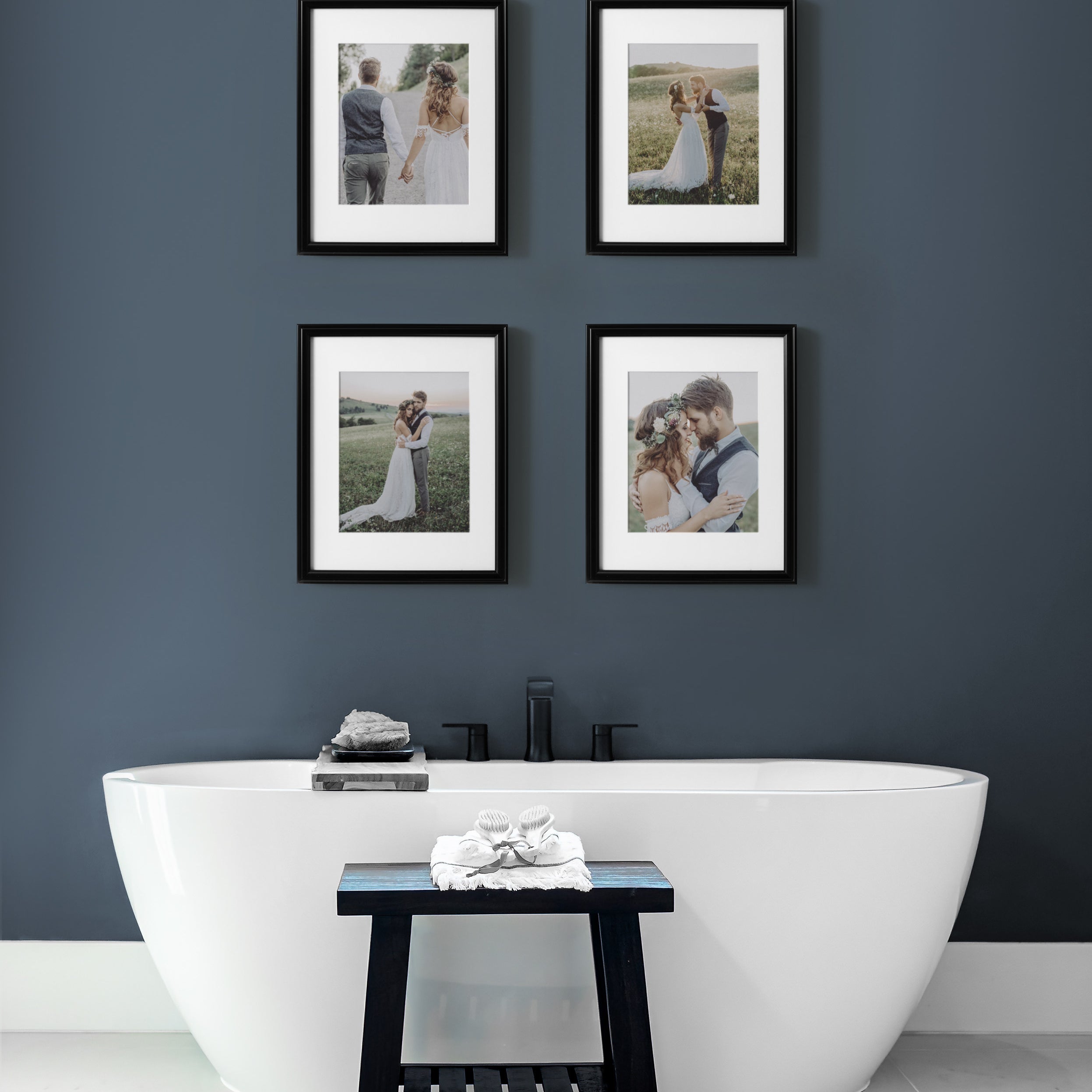 Wall Frame 11x14 matted to 8x10 Black 8