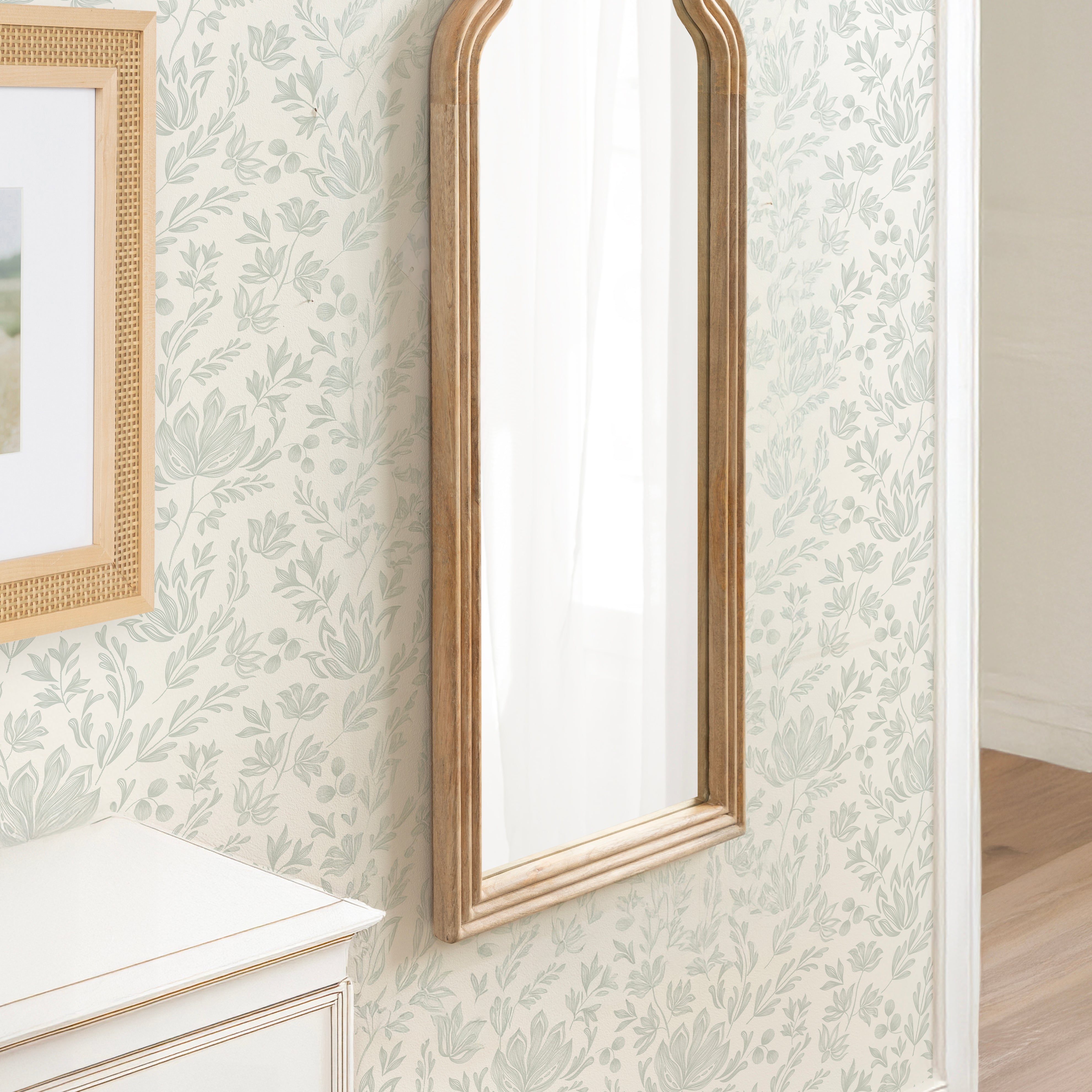 Arch Mirror 18x42 Natural 7