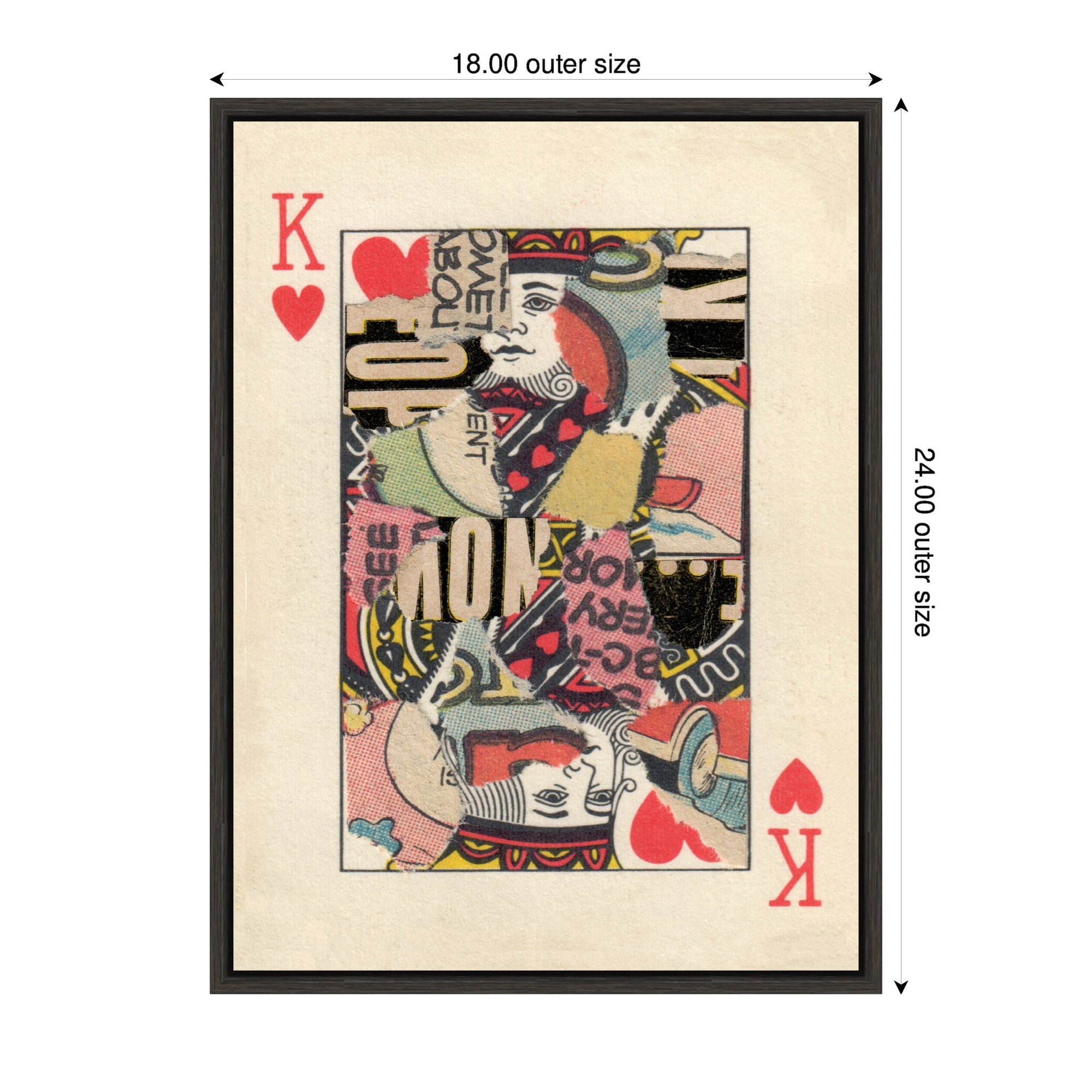 King for Now FC by Felicia Dadak Framed Canvas Wall Art Print