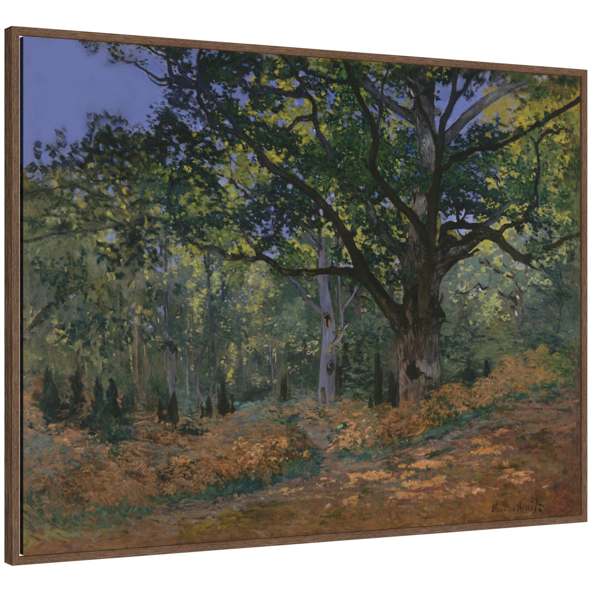 Framed Canvas 42x32 Sylvie Walnut 1