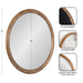 Round Mirror Rustic Brown 32x32 2