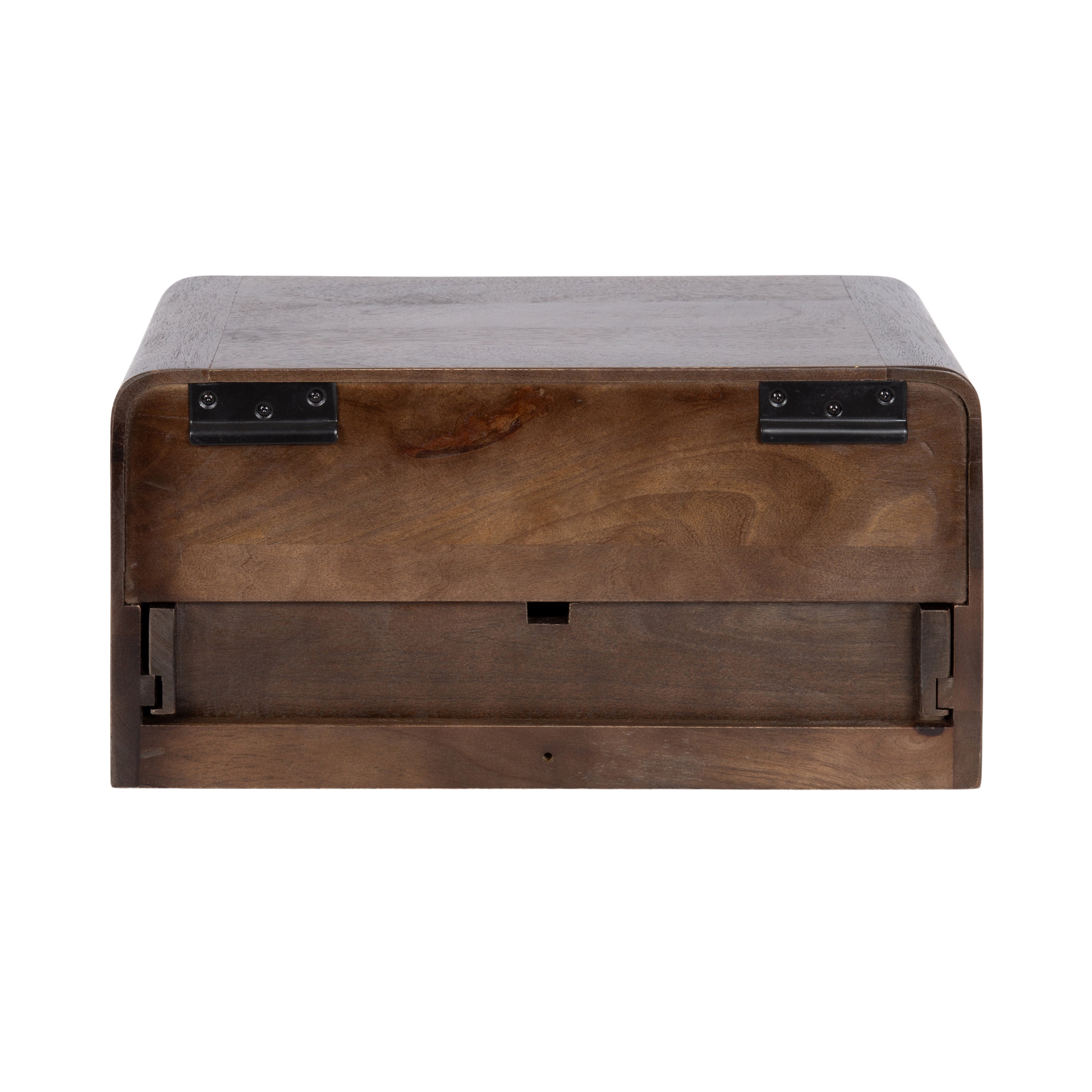 Floating Side Table Dark Brown 18x10x9 4