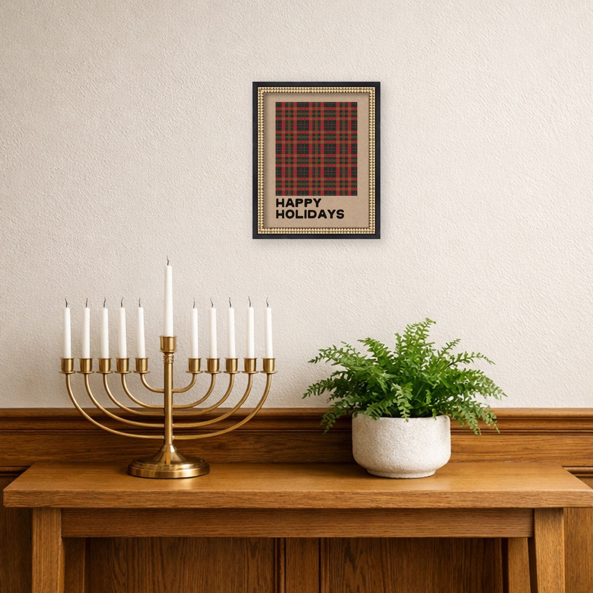 Mounted Canvas Castellan Black 13x16 6