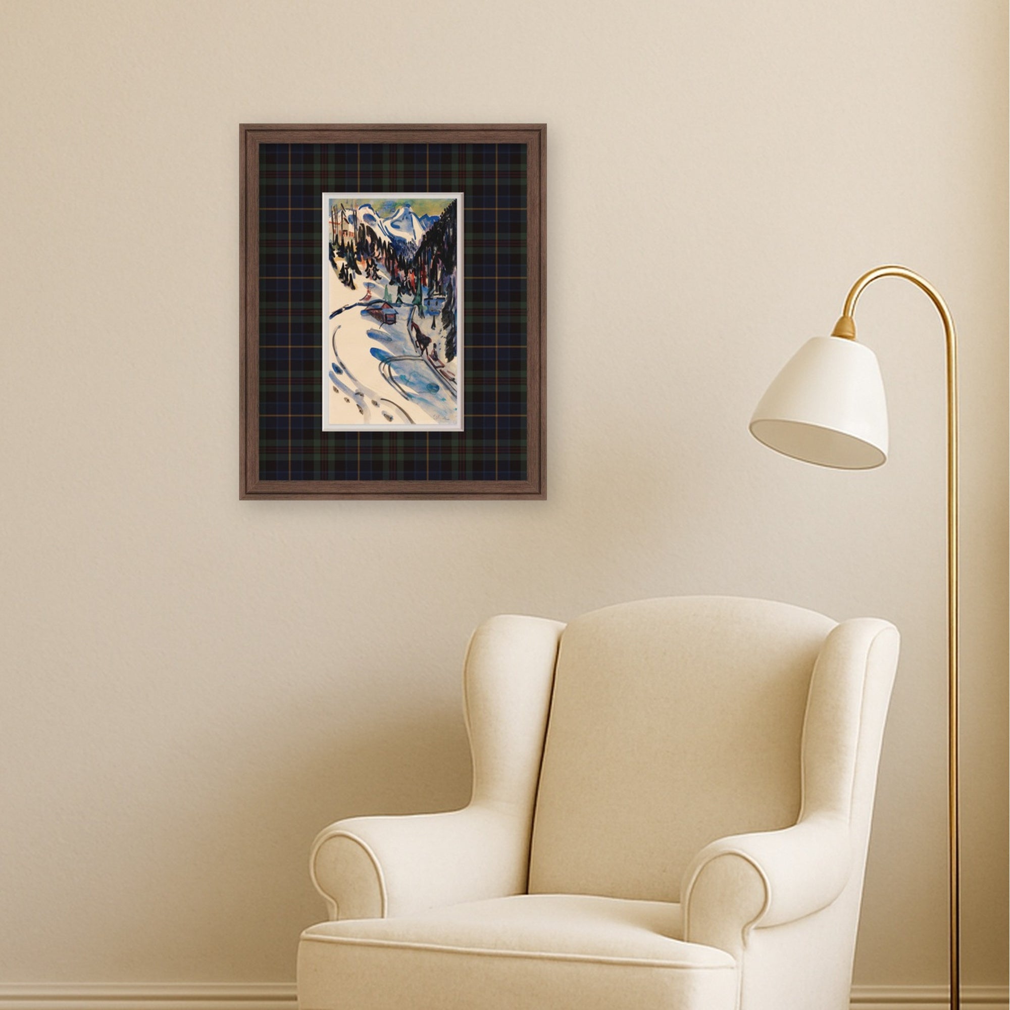 Framed Art Florence Medium Brown 18x22 5