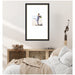 Wall Frame Belmont Black 16x26 matted to 8x10 5