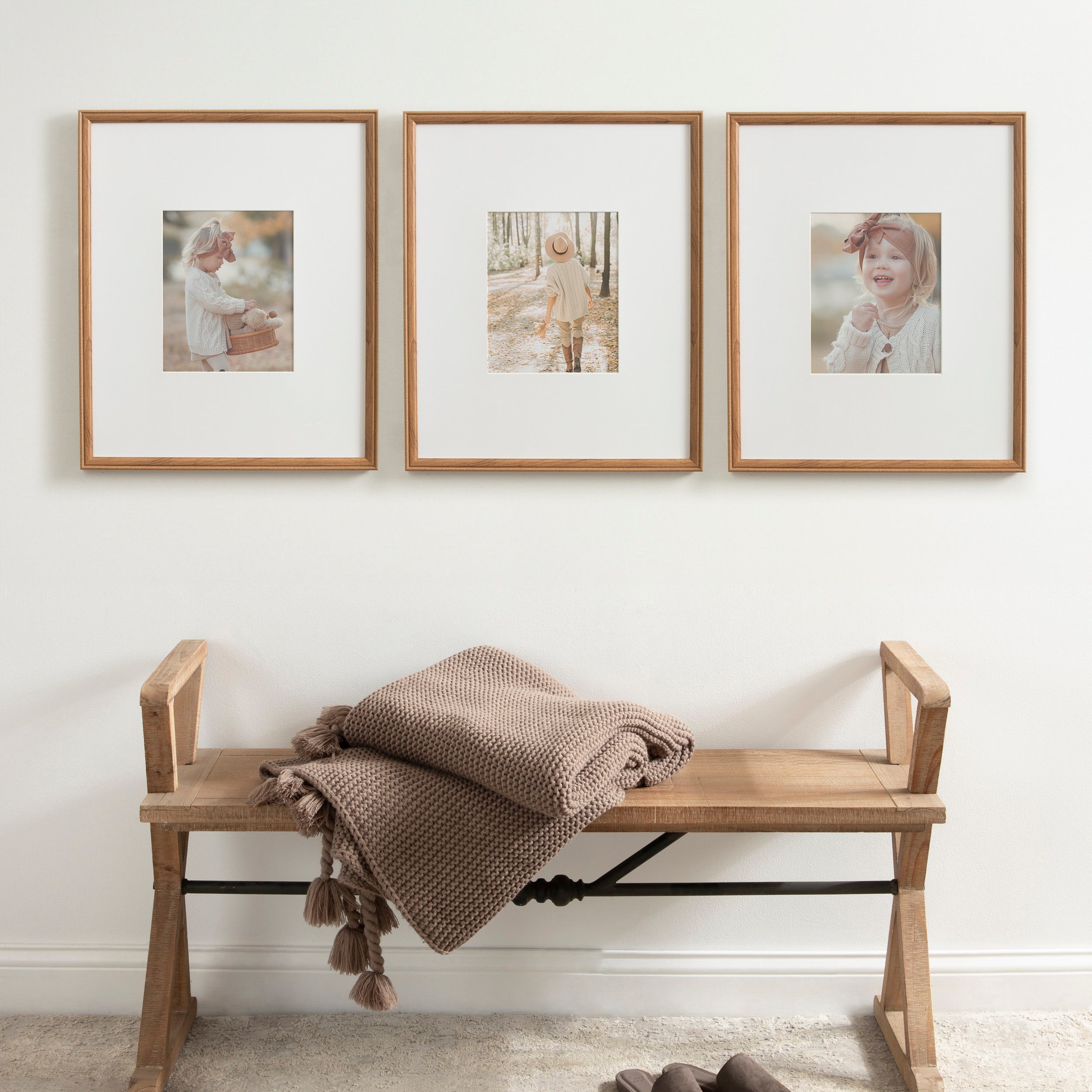Wall Frame 16x20 matted to 8x10 Brown 7