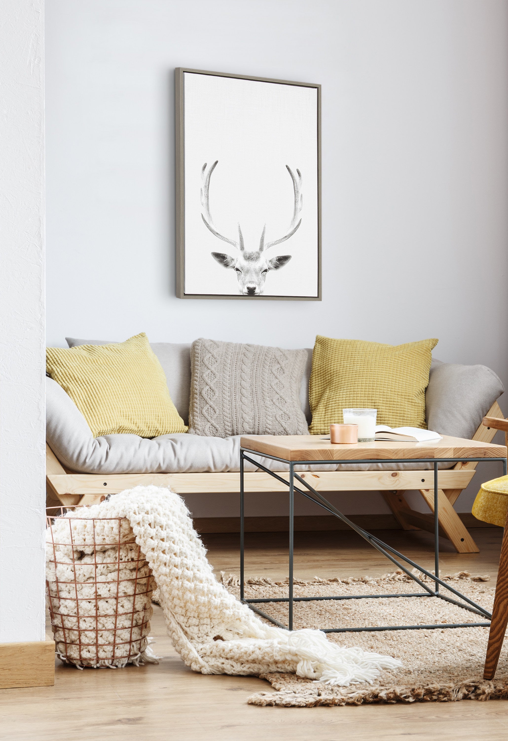 Framed Canvas Sylvie Graywash 23x33 6