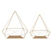 Accent Shelf Gold 2 Piece 4
