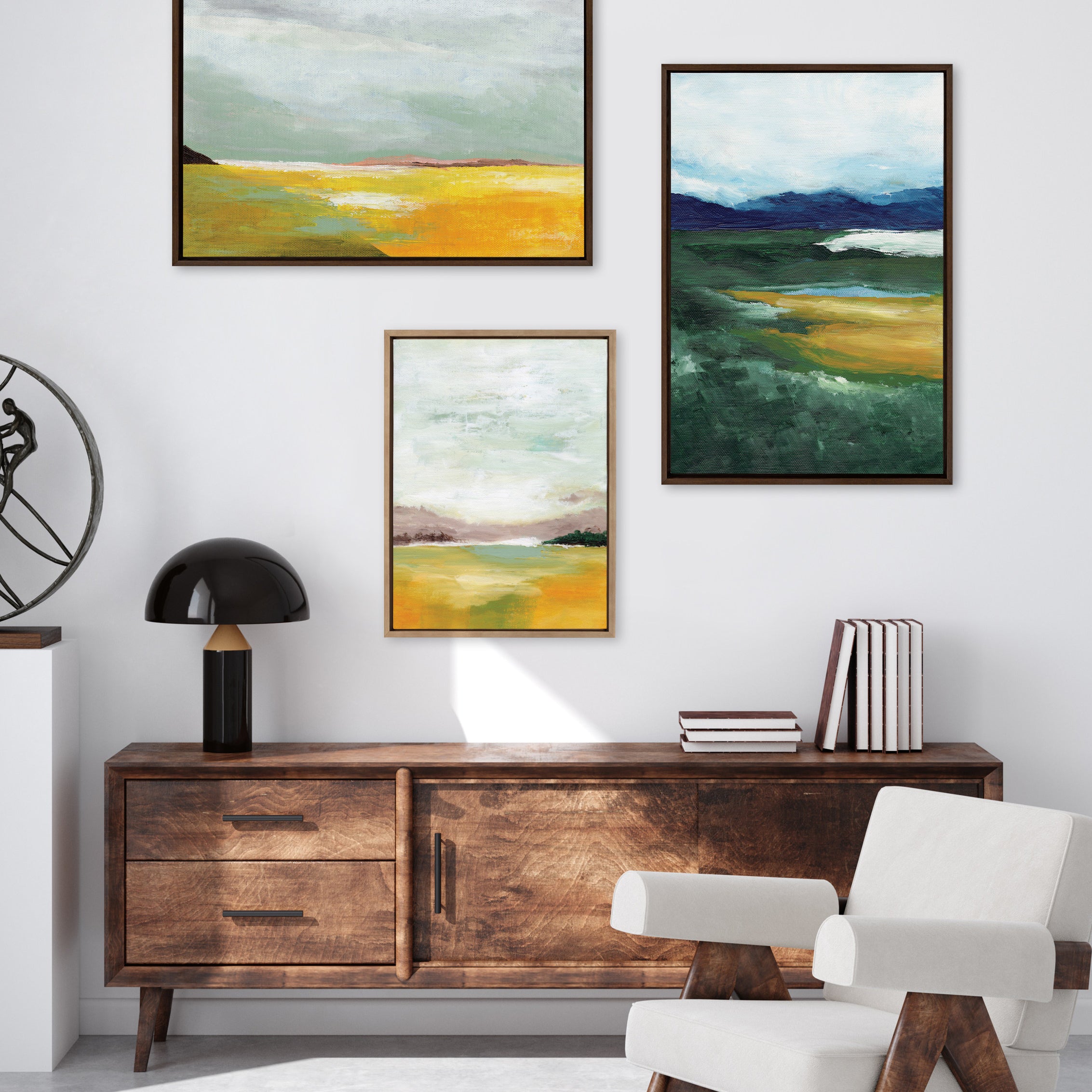 Framed Canvas 23x33 Sylvie Walnut 6