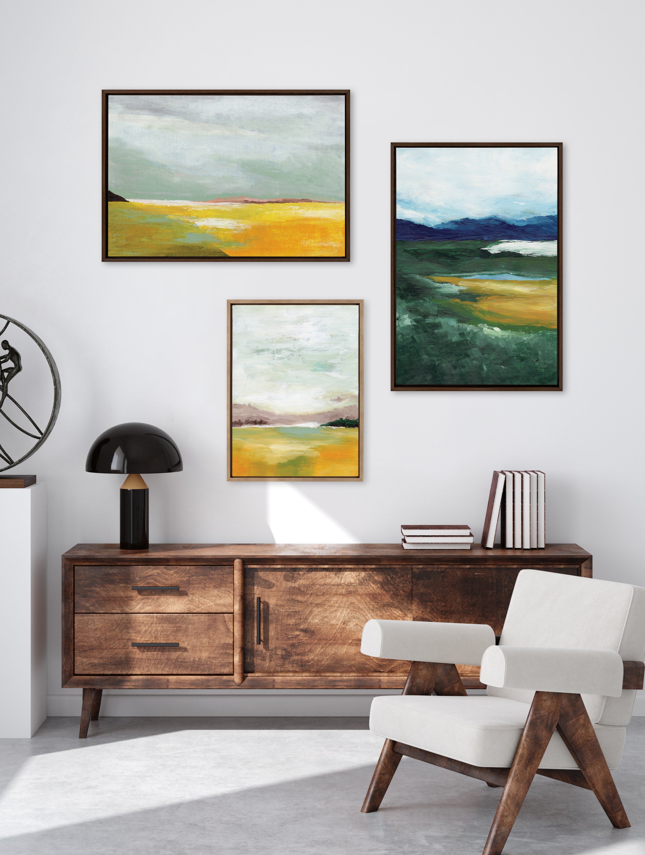Framed Canvas 23x33 Sylvie Walnut 6