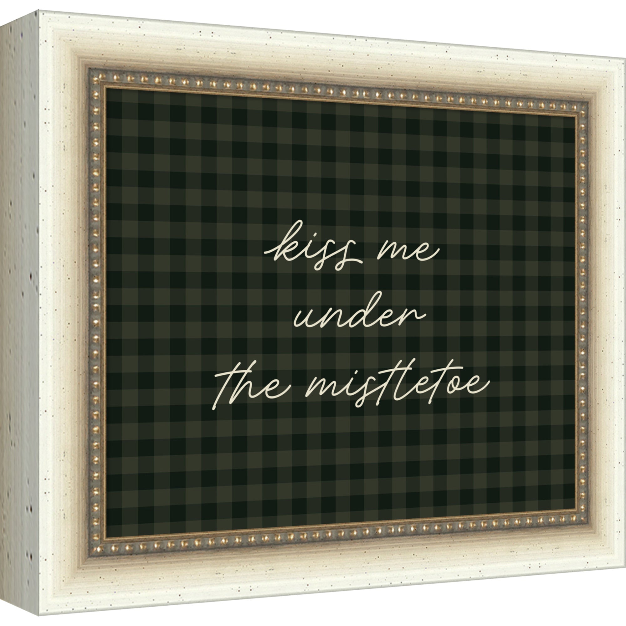Mounted Canvas Belmont Distress White 12x10 1