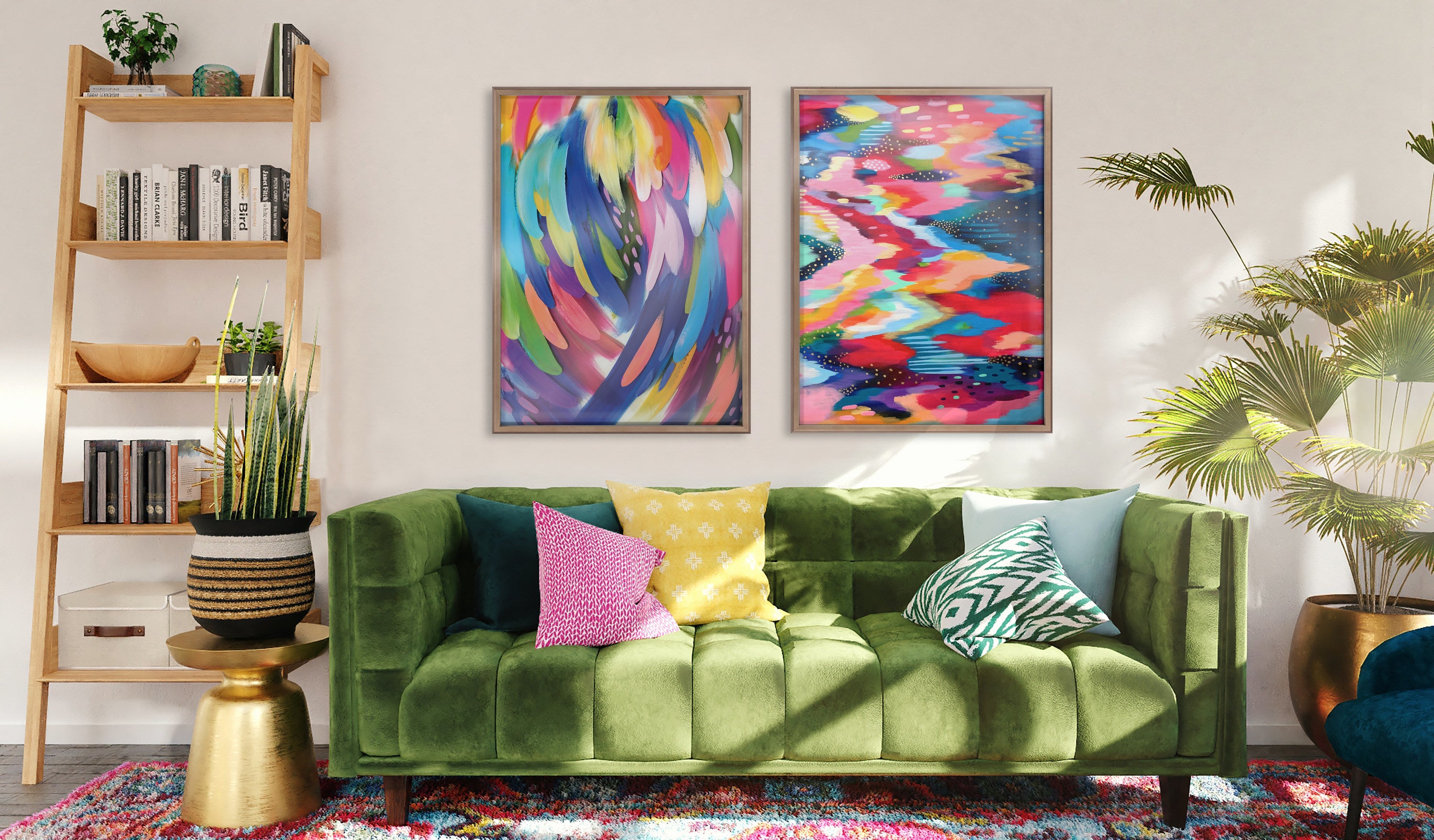 Blake Brushstroke 100 Framed Printed Art by Jessi Raulet of Ettavee
