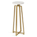 Drink Table Marble Gold 9x9x23 1