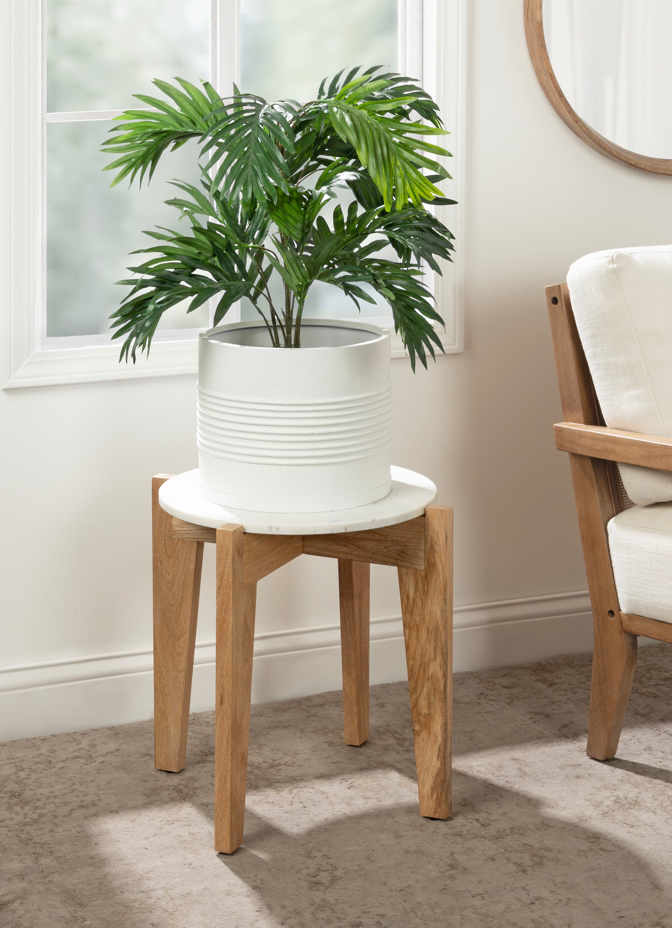 Icelyn Marble Side Table