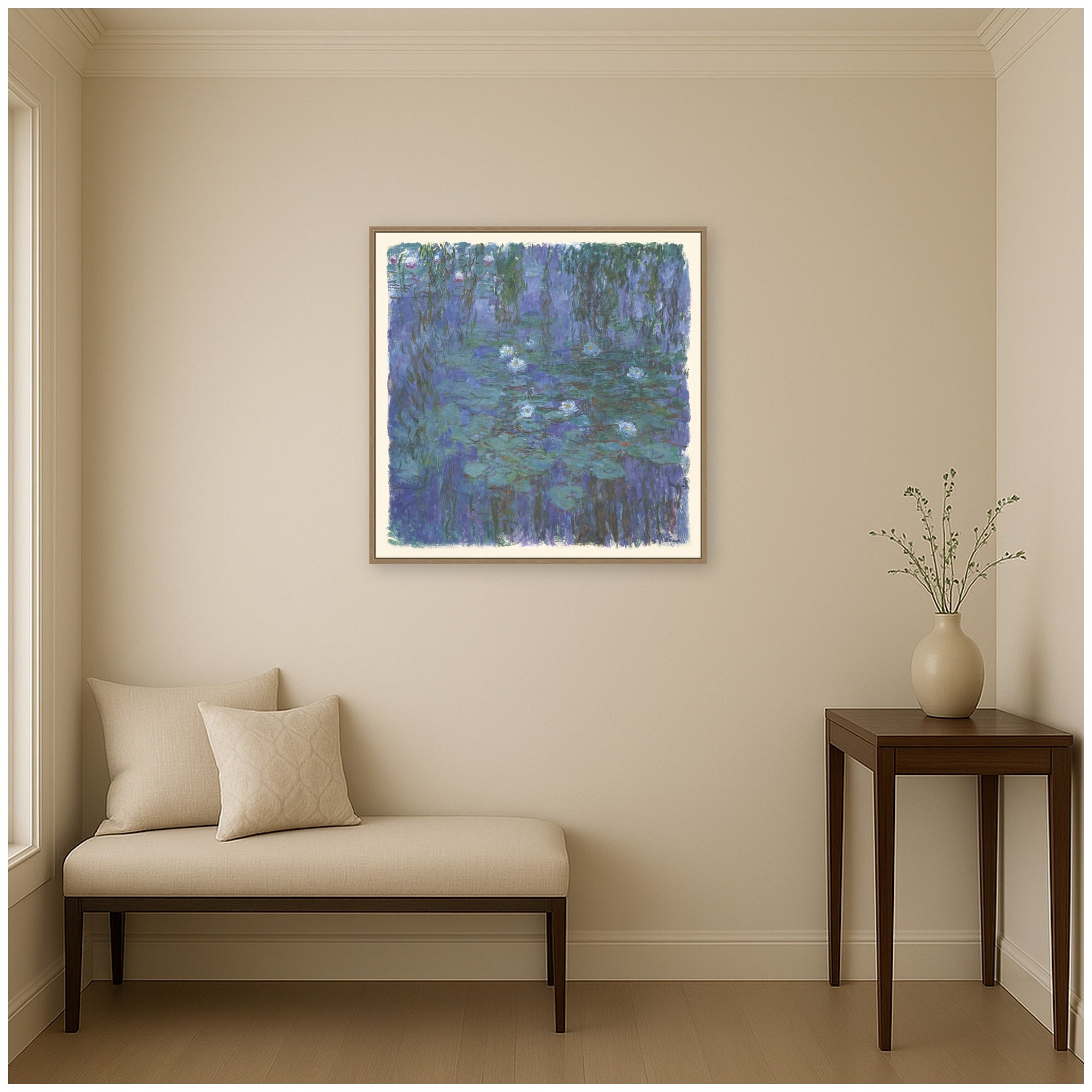 Framed Canvas 30x30 Sylvie Dark Gold 6