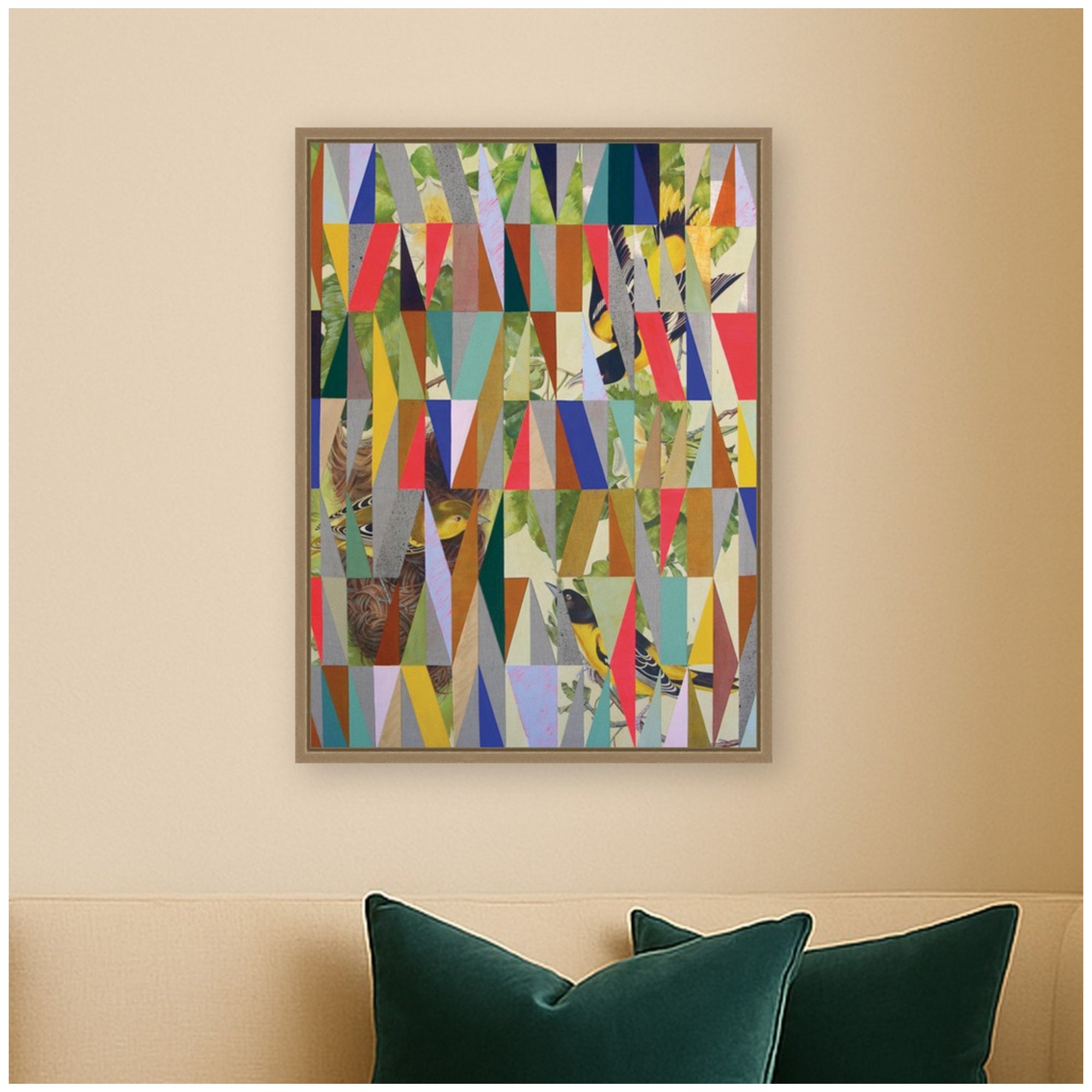 Framed Canvas 18x24 Sylvie Dark Gold 6