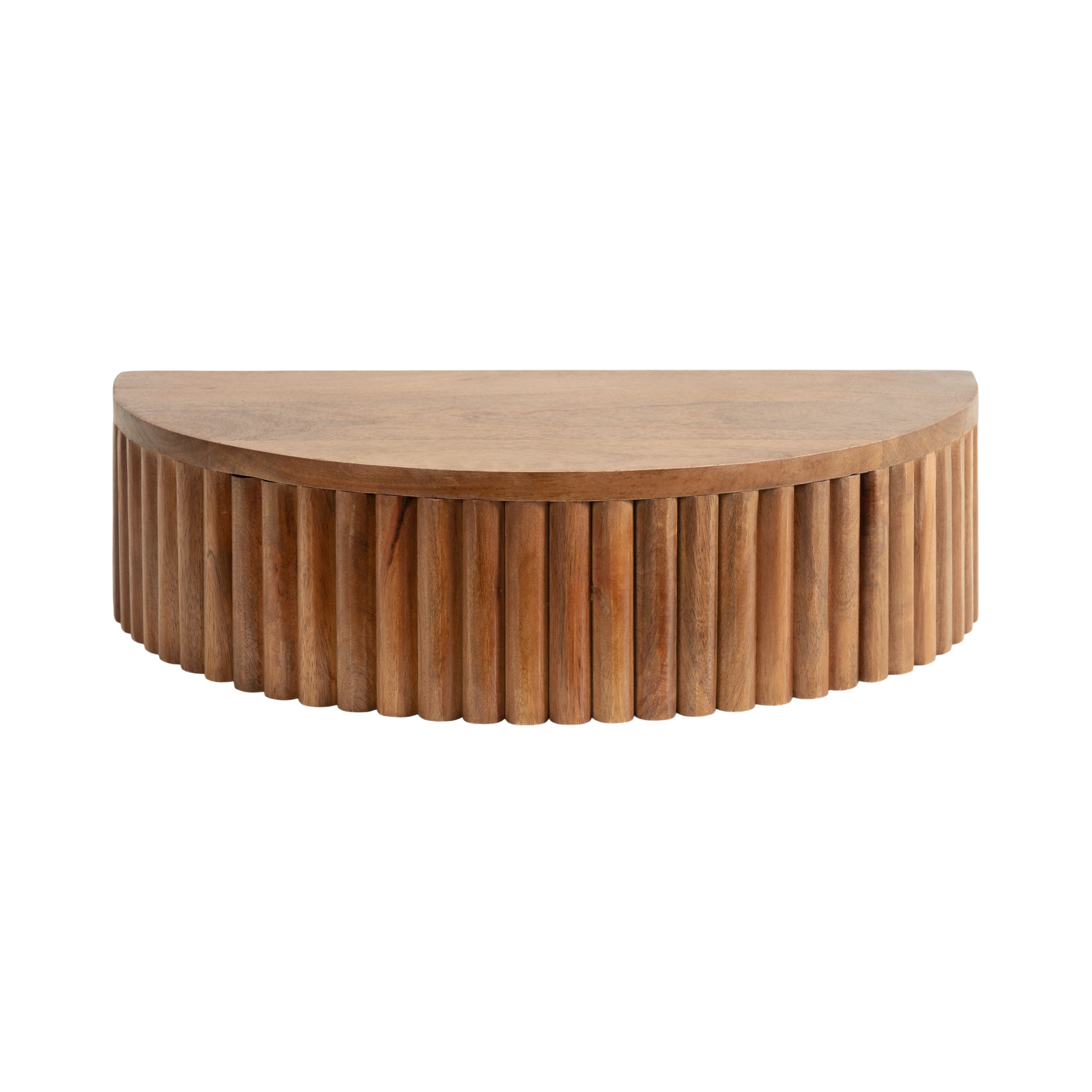 Floating Side Table Walnut Brown 20x11x6 5