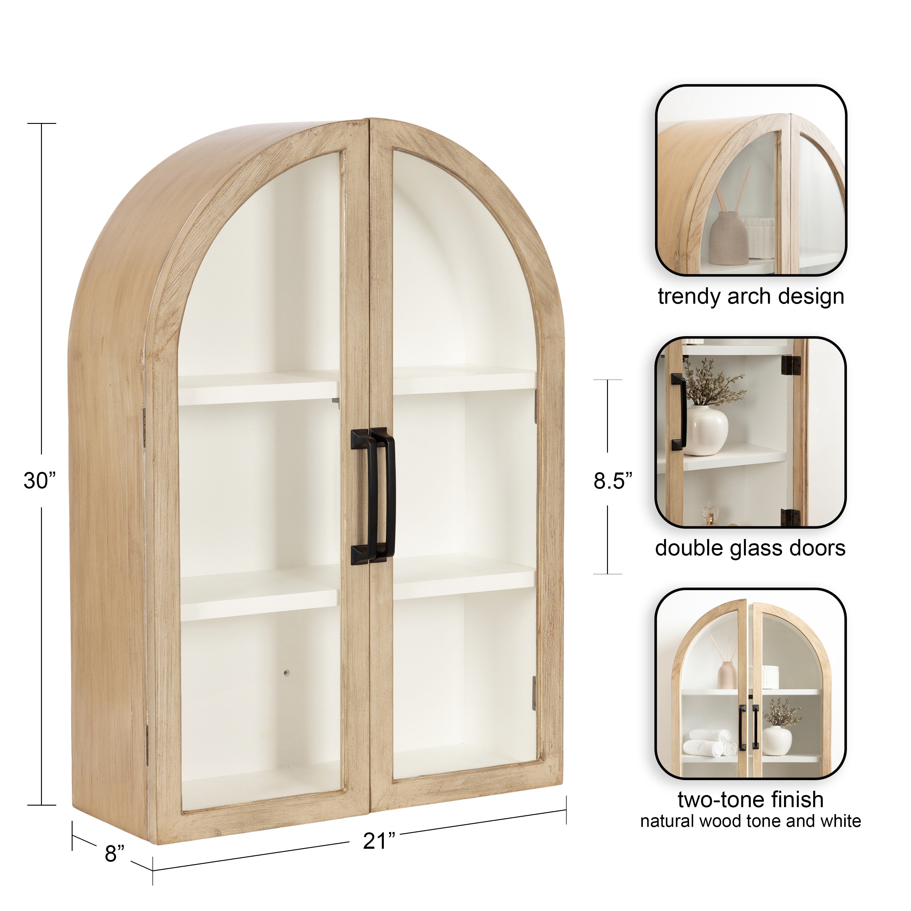Cabinet White 21x8x30 2