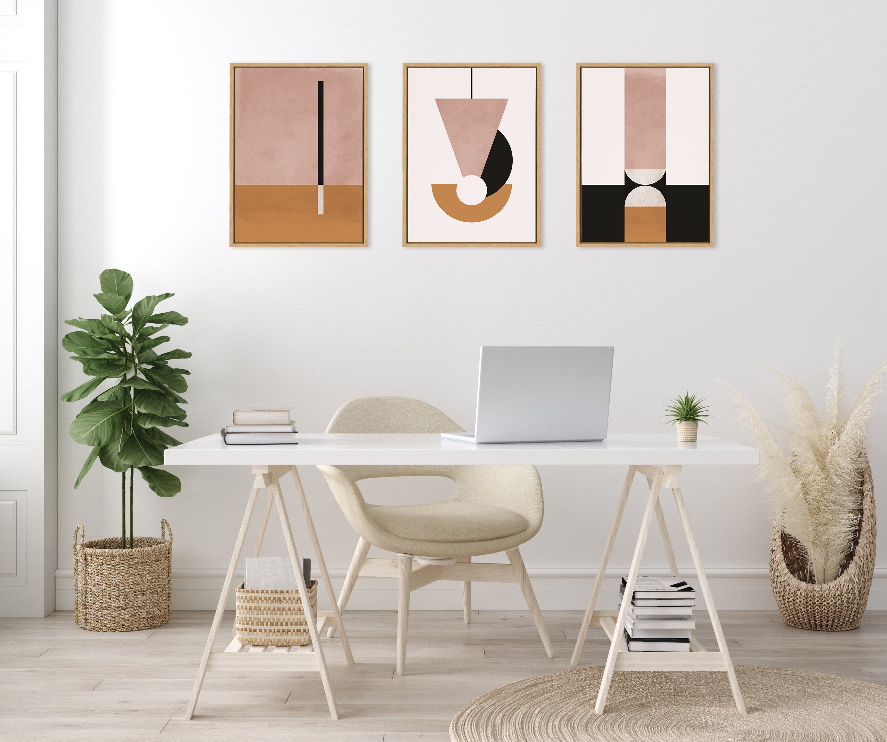 Art Set 3 Piece Set 18x24 Sylvie Natural 6