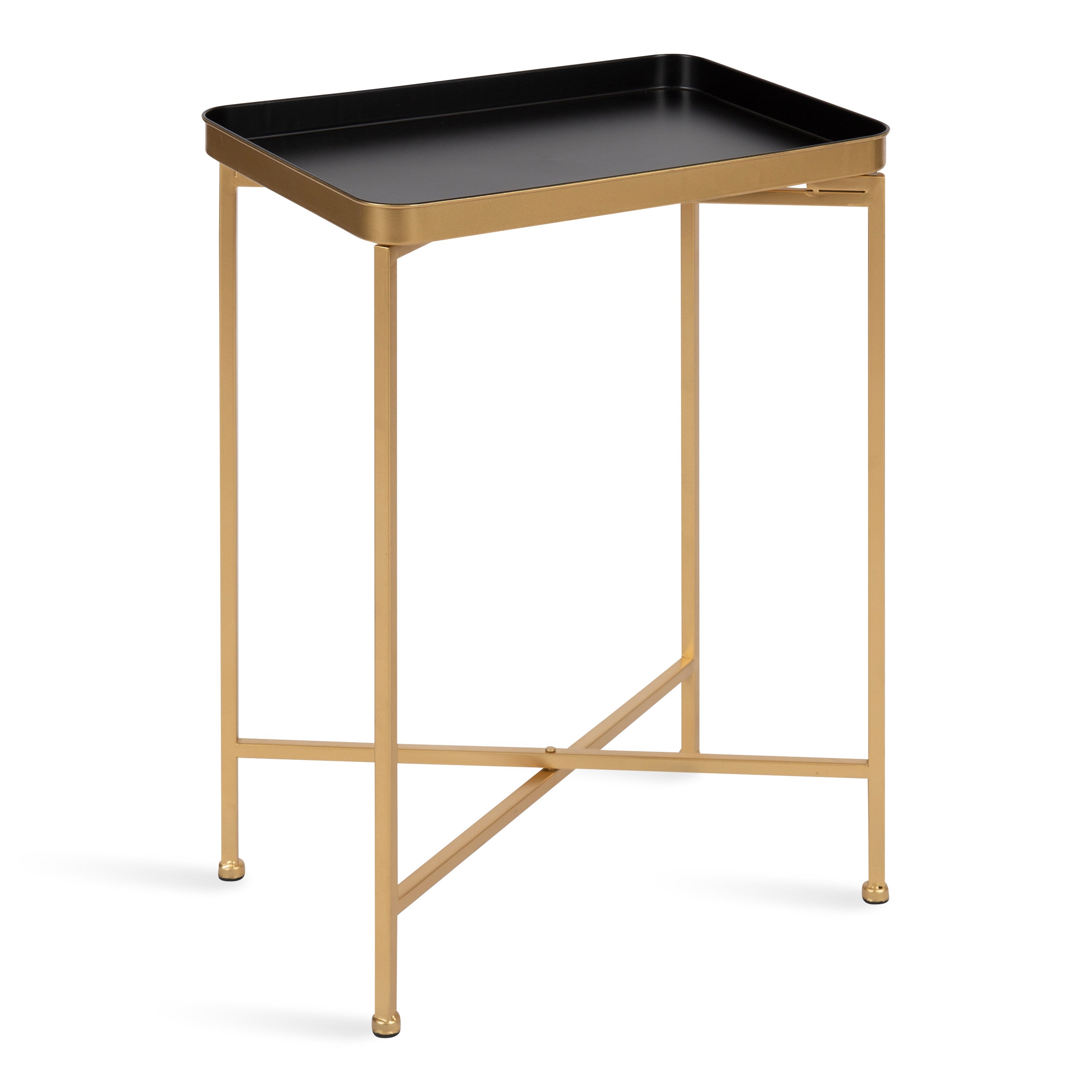 Side Table Black Gold 18x12x26 1