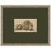 Framed Art 22x18 Green Matted to 10x6 Castellan Silver 1