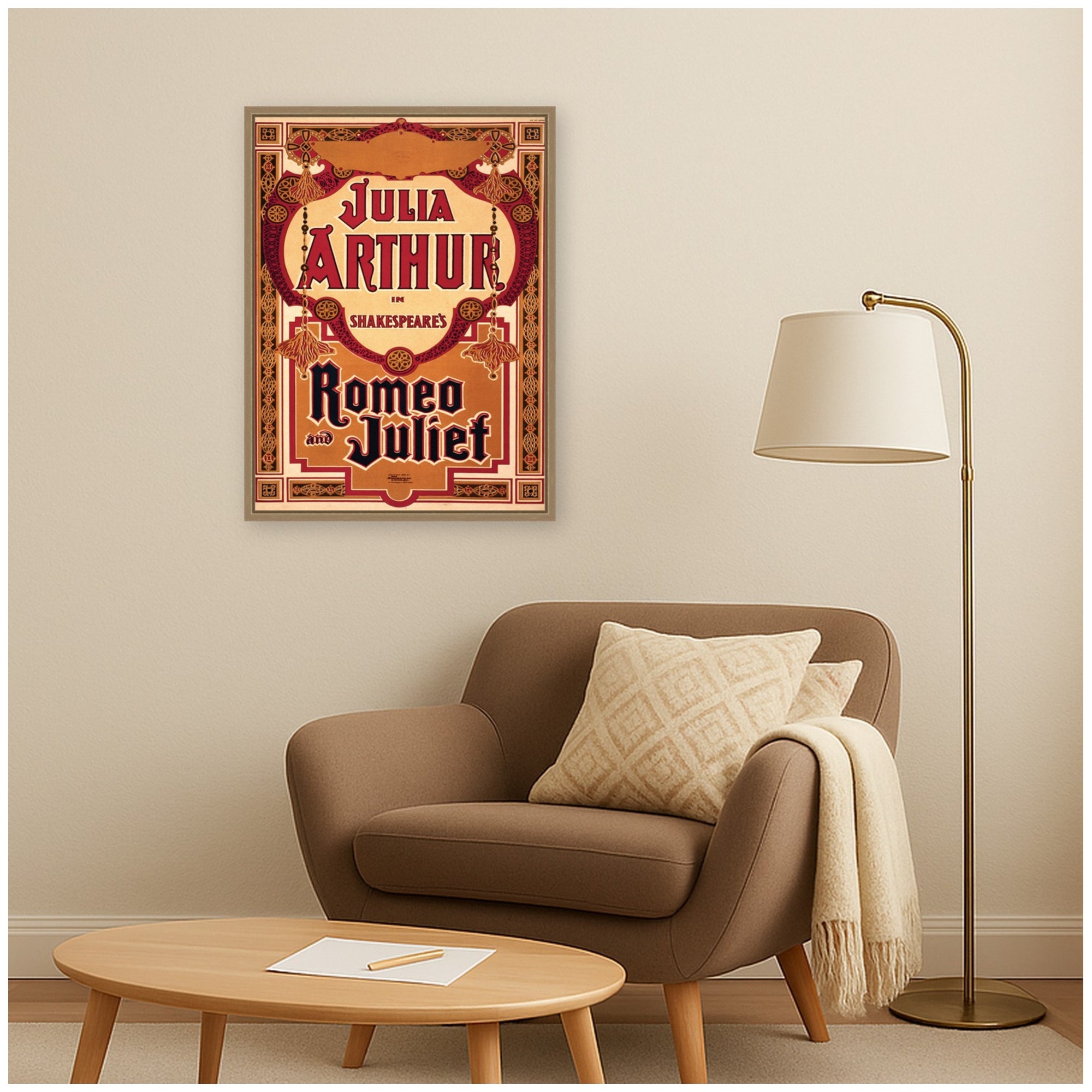 Framed Canvas 18x24 Sylvie Dark Gold 5