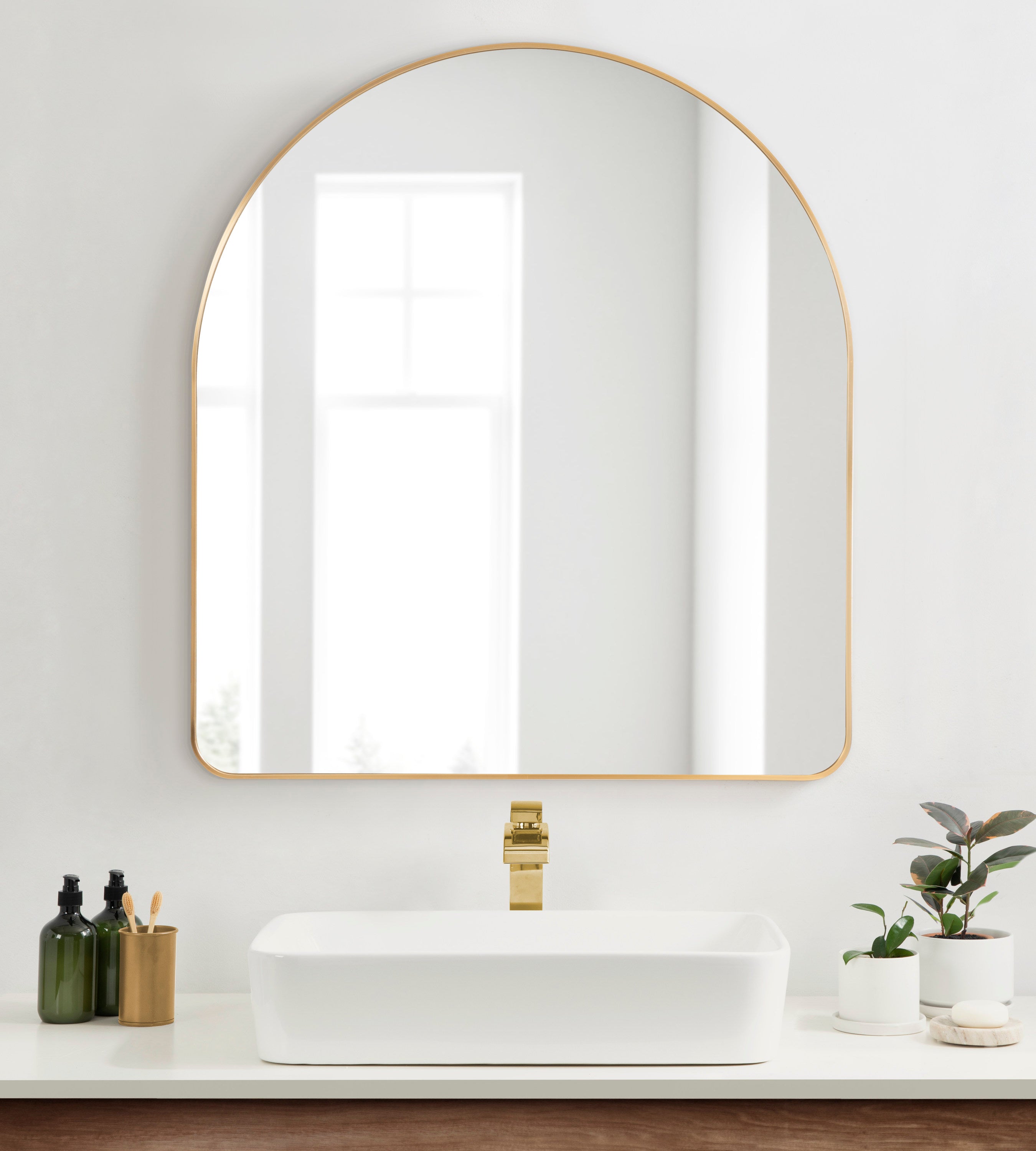 Arch Mirror Gold 32x36 6