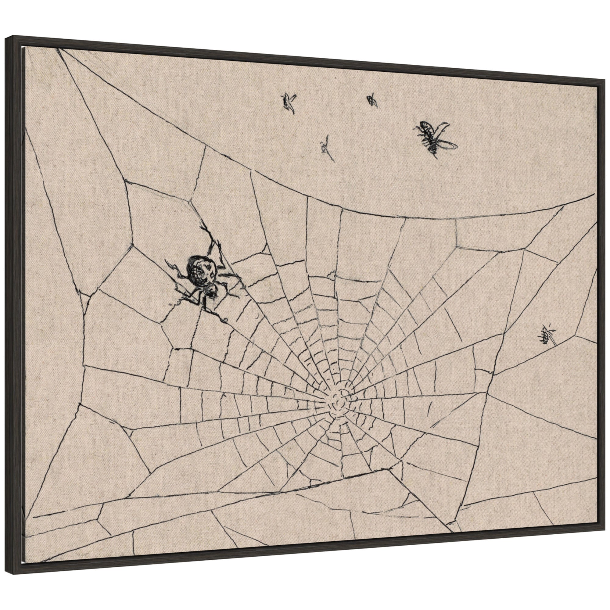 Framed Canvas 38x28 Sylvie Dark Gray 1