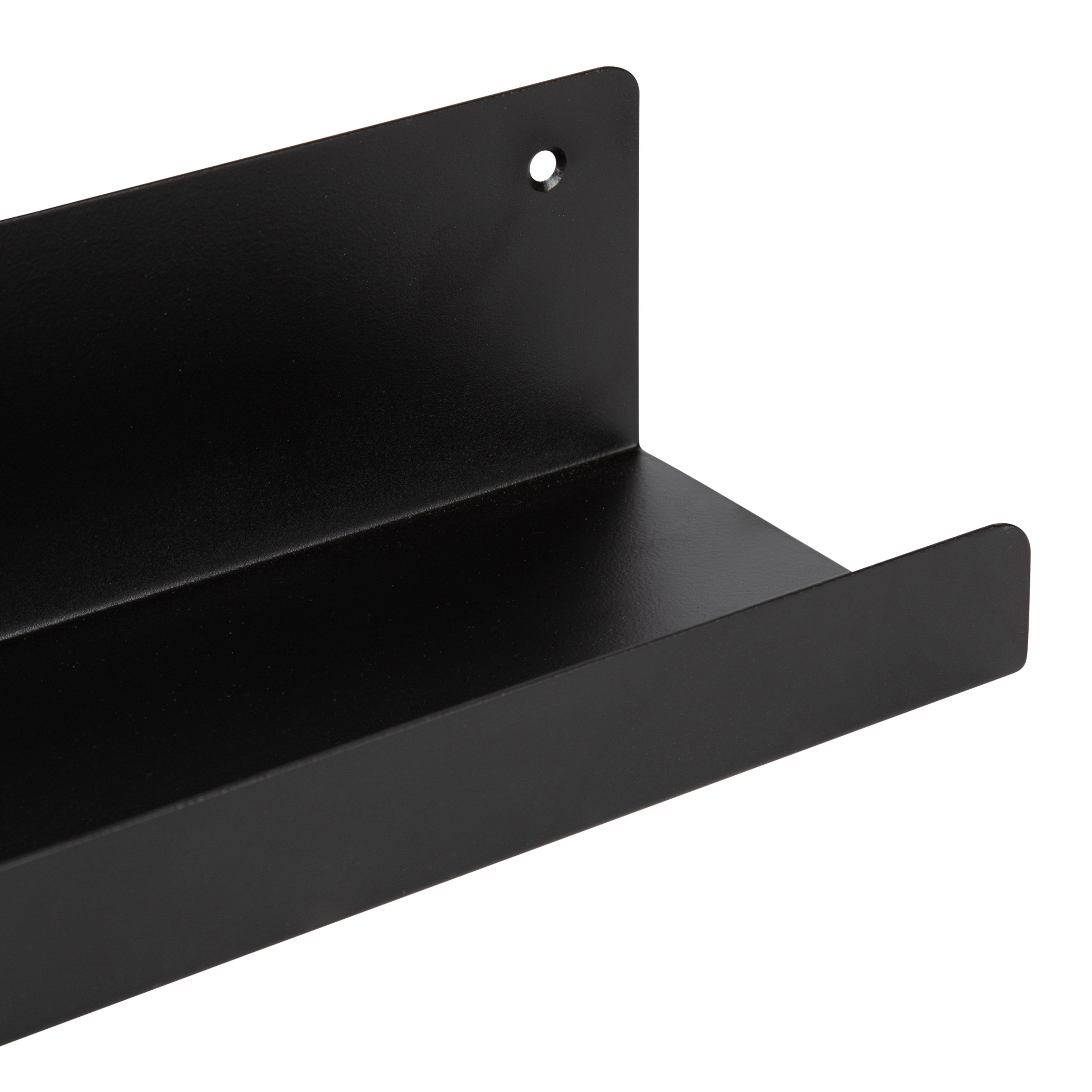 Floating Shelf 2 Piece - 24" Black 3