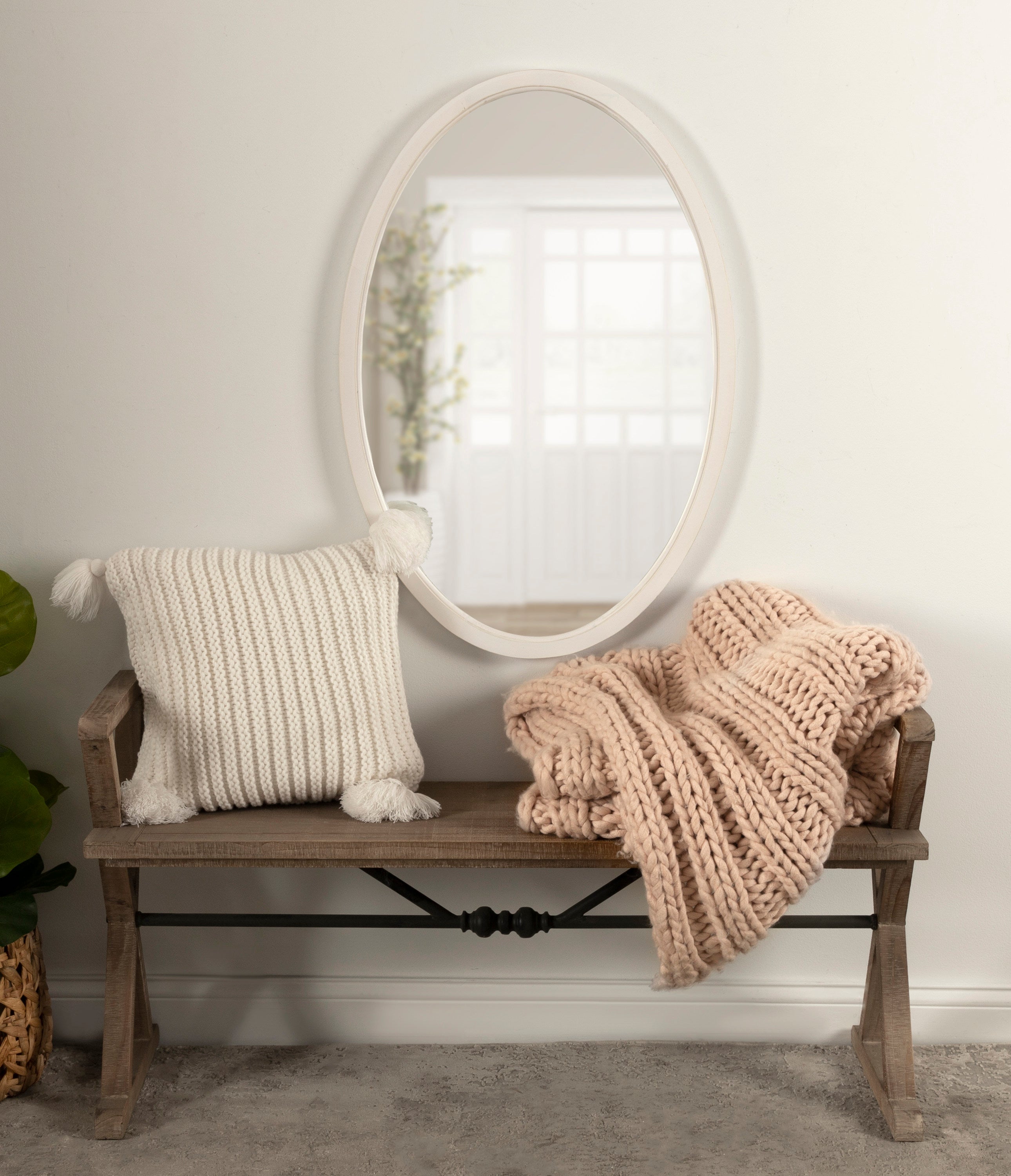 Oval White 24x36 6