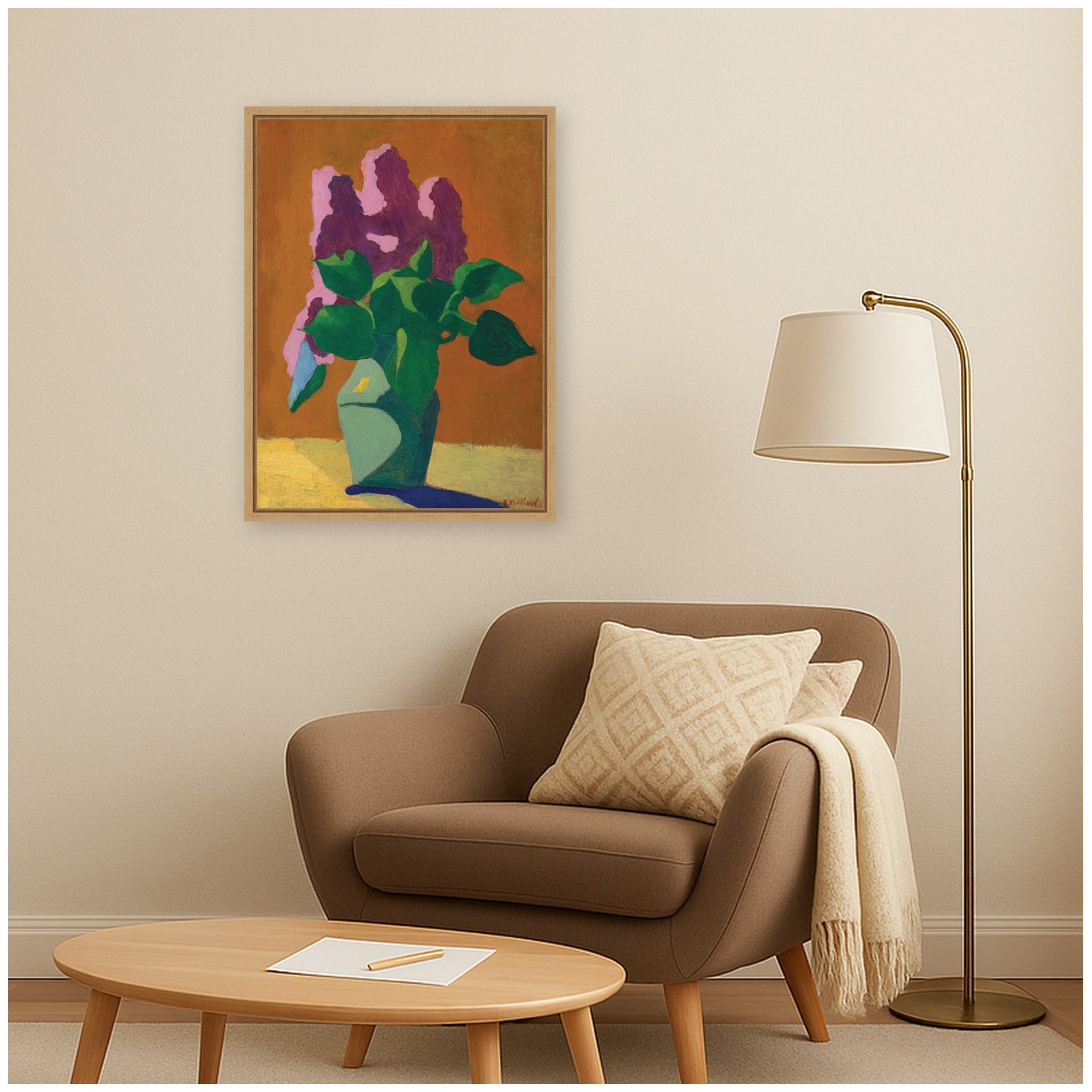 Framed Canvas 18x24 Sylvie Natural 6