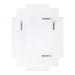 Scallop Mirror 18x24 White 4