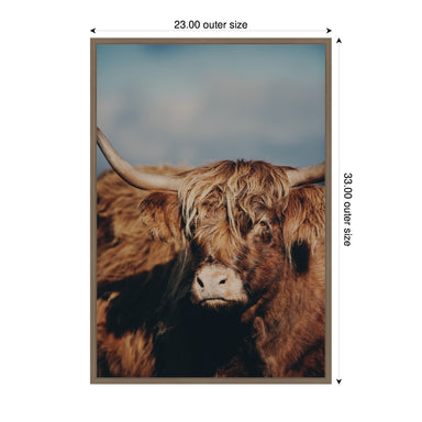 Framed Canvas Sylvie Dark Gold 23x33 2