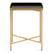 Side Table Black Gold 18x12x26 3
