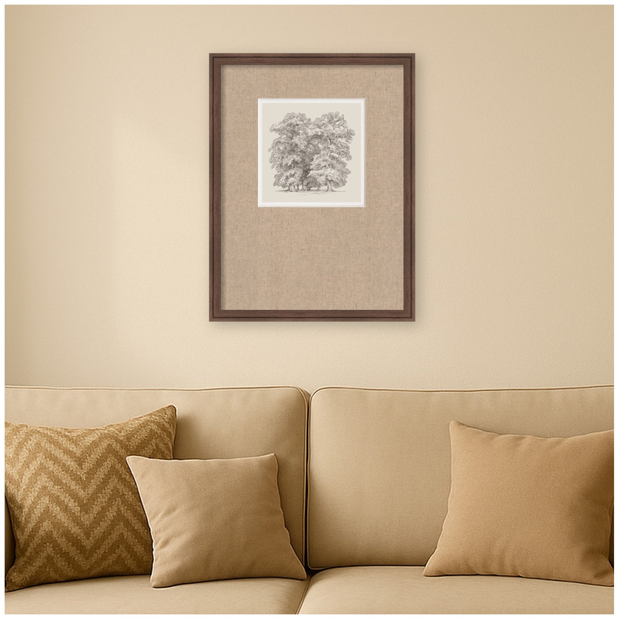 Framed Art 20x26 Florence Medium Brown 7