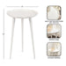 Side Table White 15x15x22 2