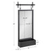 Functional Mirror Black 18x39 6