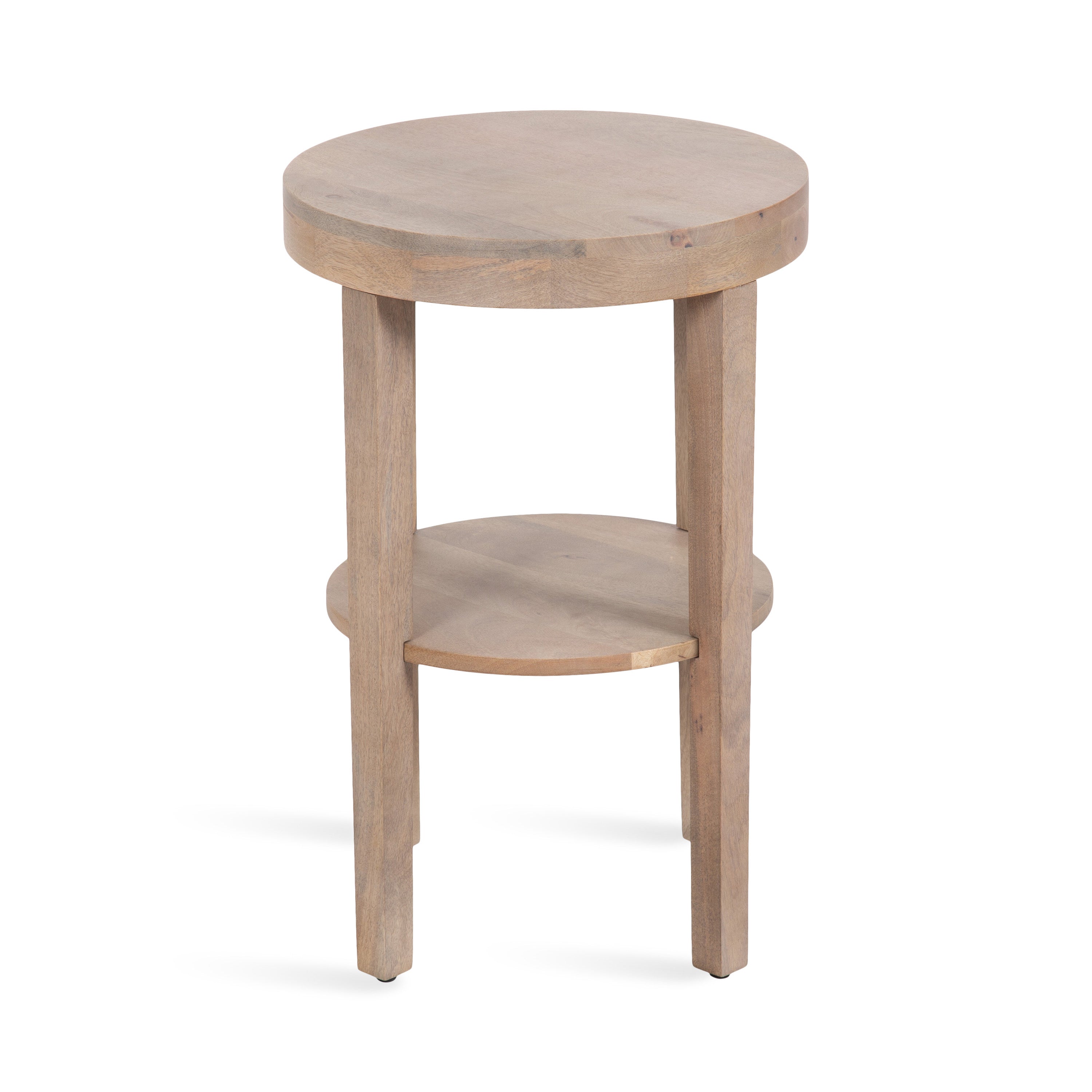 Side Table Natural Beige 16x16x24 5
