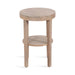 Side Table Natural Beige 16x16x24 5