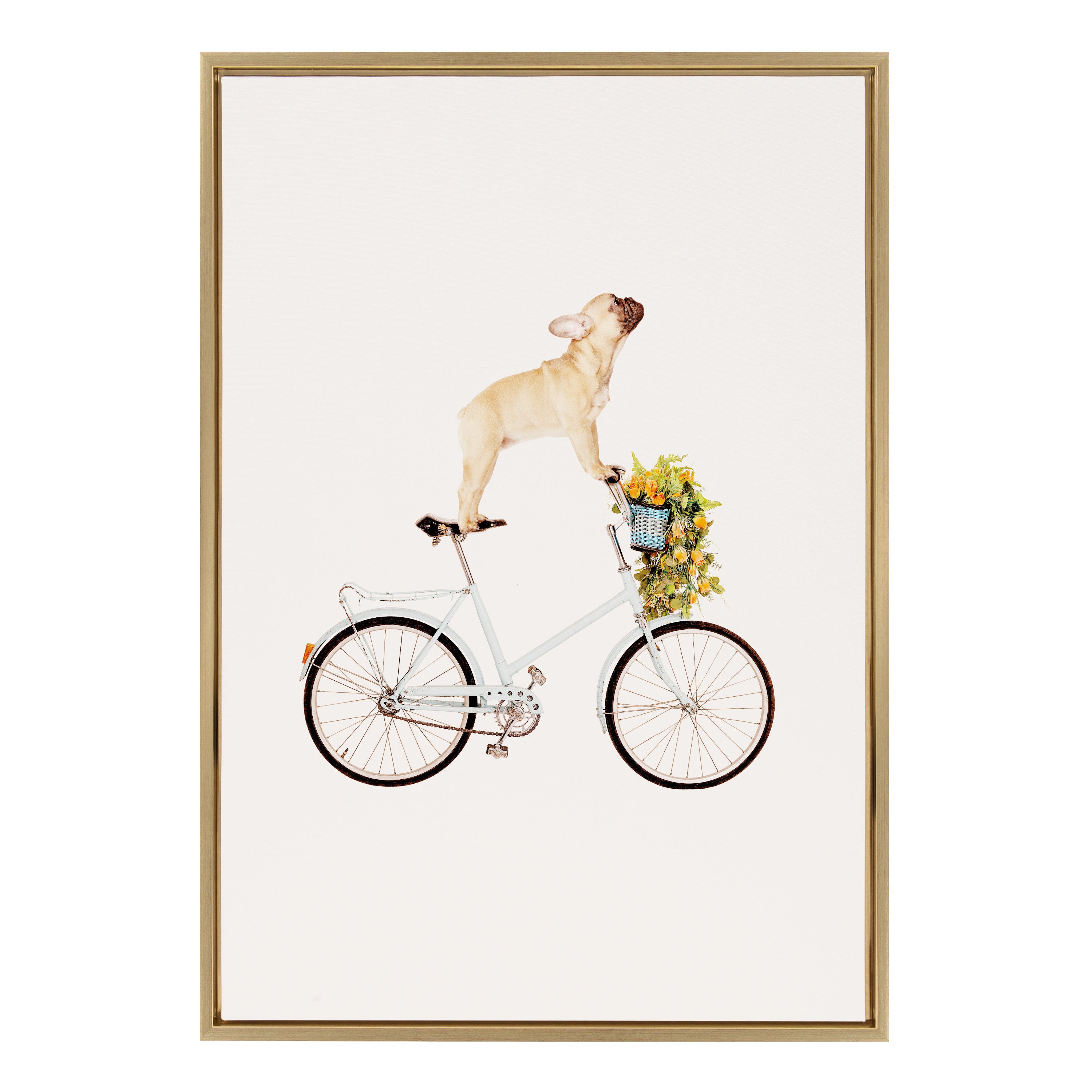 Framed Canvas Sylvie Bright Gold 23x33 2