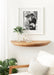 Floating Console Table Natural 28x3x14 8