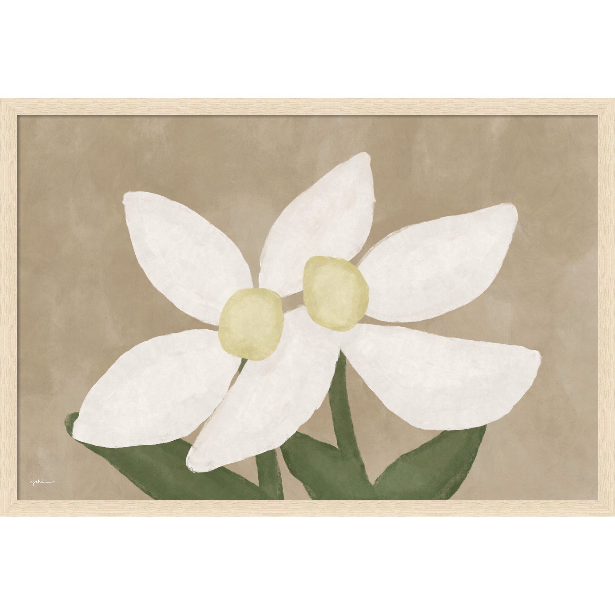 Mounted Canvas 38x26 Woodgrain Stripe Blonde 1
